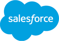 Salesforce blue cloud logo