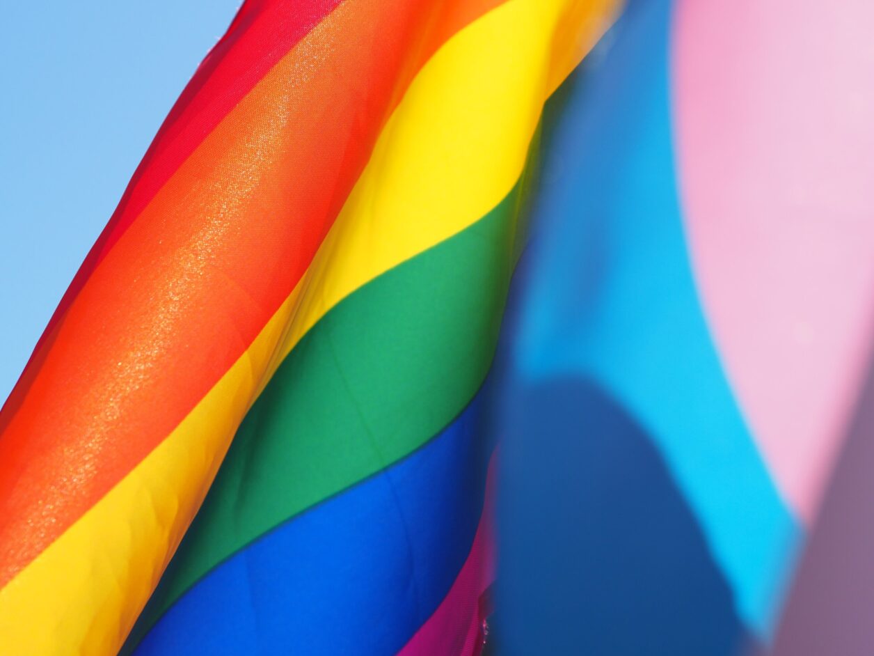 An LGBTQ+ flag